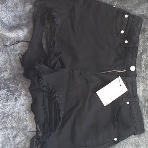 misguided festival black shorts